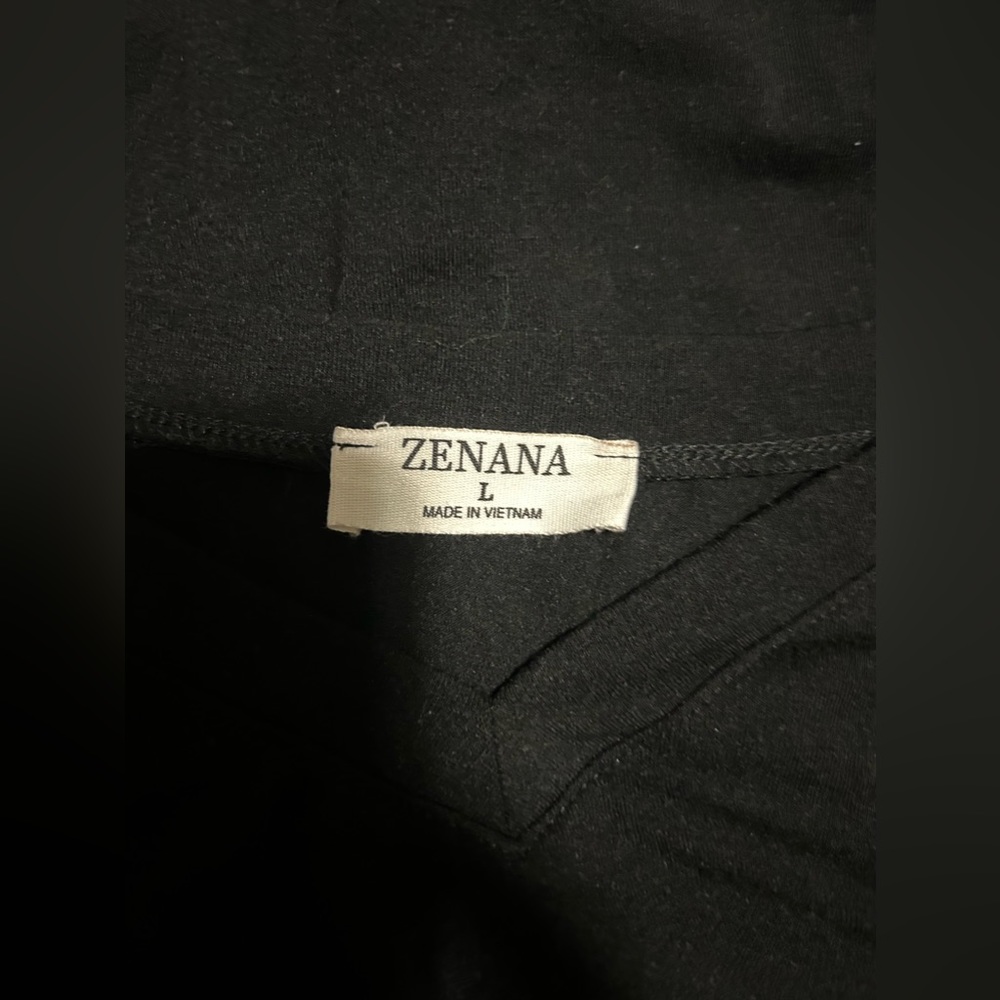 2 piece Zenana Black Pj Oversized L shirt& L short set-size L - Picture 8 of 16